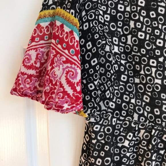 Billabong Boho Cotton Cover Up Size Small EUC Multi Color - Picture 5 of 16